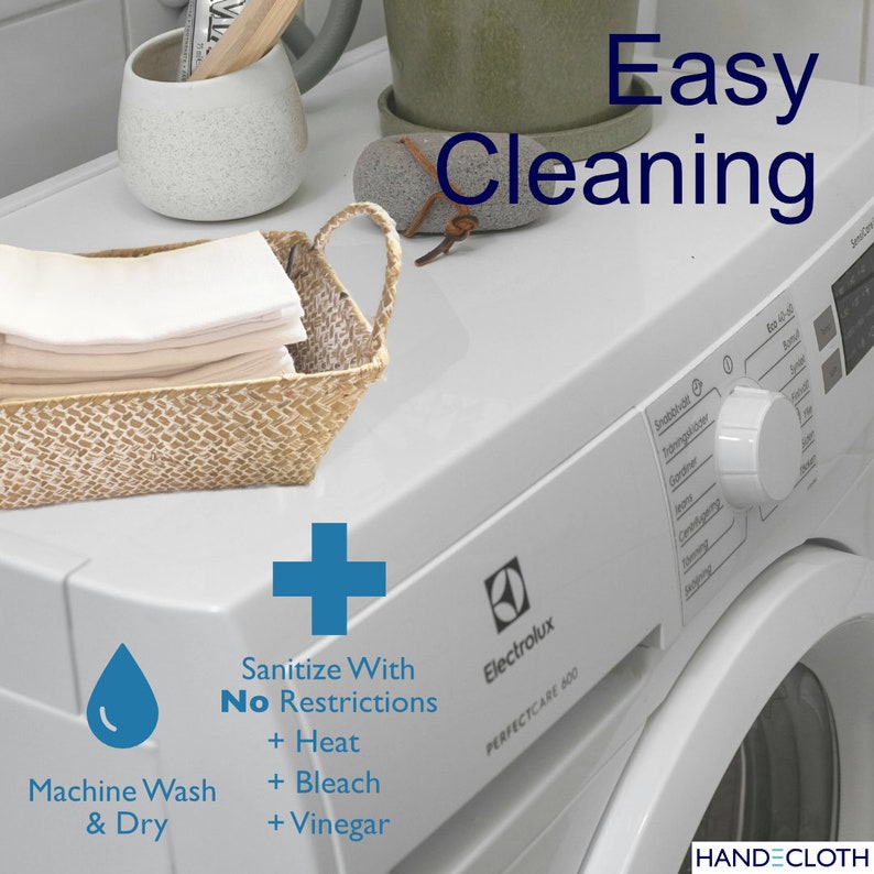 Handecloth Organic CottonKitchen Towels that are eas to clean and sanitize for clean personal towels
