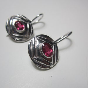 ruby dangle earrings,ruby earrings,ruby silver dangle earrings,silver earrings,ruby,new design ruby earrings