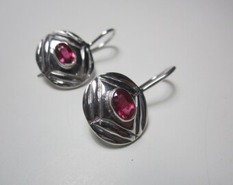 ruby dangle earrings,ruby earrings,ruby silver dangle earrings,silver earrings,ruby,new design ruby earrings