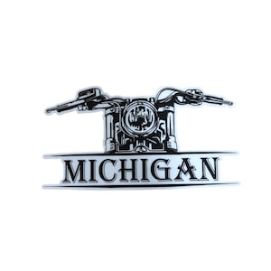 Michigan Motorcycle- Printed Decal