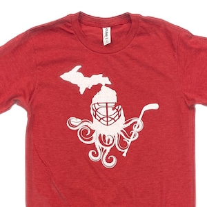 Kids Detroit Hockey Tshirt- Detroit Shirt-Hockey- Hockey Apparel- Michigan Apparel- Michigan- Hockey Lover- Hockey Gifts- Michigan Made
