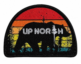 Iron On Patch - Up North Bear