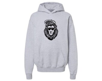 Kids Detroit Lionhead Hoodie-Detroit Hoodie-Football-Football Apparel-Michigan Apparel-Michigan- Football Lover-Football Gifts-Michigan Made
