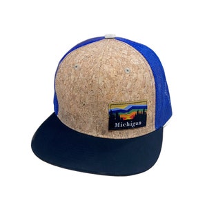 Michigan Hats- Cork- Blue
