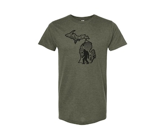 Michigan Big Foot-Forest Green- Sasquatch- Michigan Sasquatch- Big Foot - Forest- Yeti-  Made in Michigan