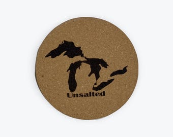Cork Coaster: Unsalted Great Lakes