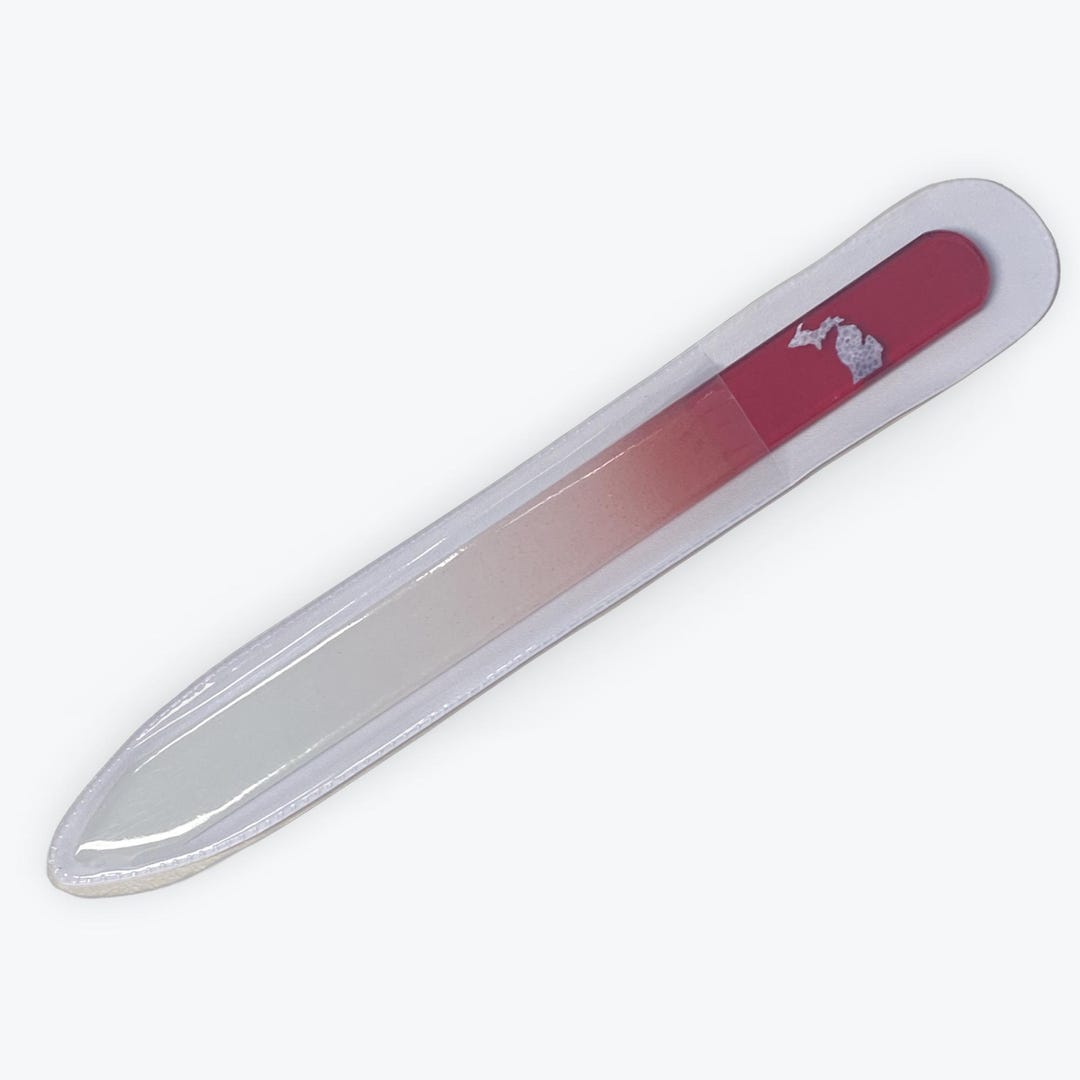 Nile File Michigan Petoskey (red) Crystal Glass Nile File - Etsy
