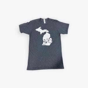 Missouri Map Fahrrad graues T-Shirt