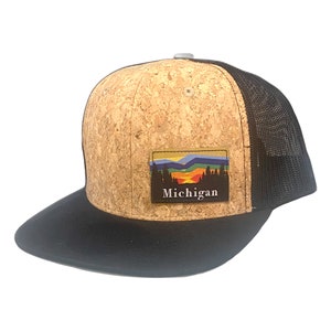 Michigan Hats- Cork- Black