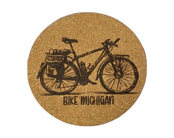 Untersetzer aus Kork: Bike Michnail
