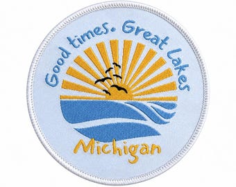 Écusson thermocollant - Bon temps. Grands Lacs Michigan