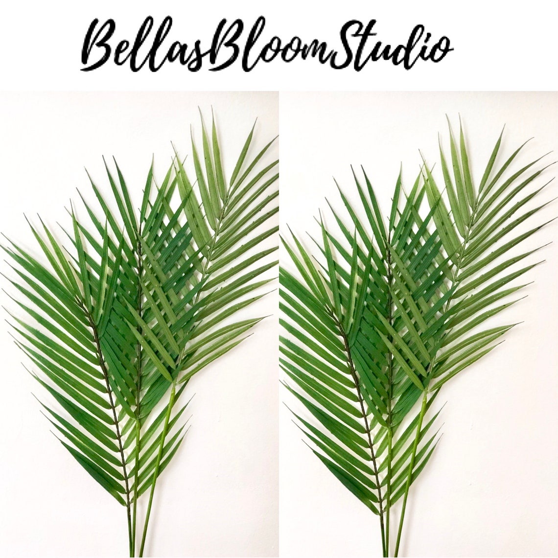 46 Tall Artificial Palm Leaf Stems Artificial Areca Palm Leaf Etsy