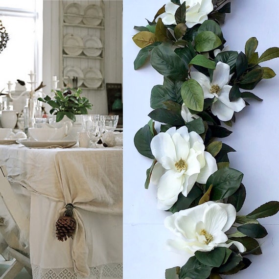 Smart Artificial Magnolia Leaves Bulk Spiral Christmas Tree