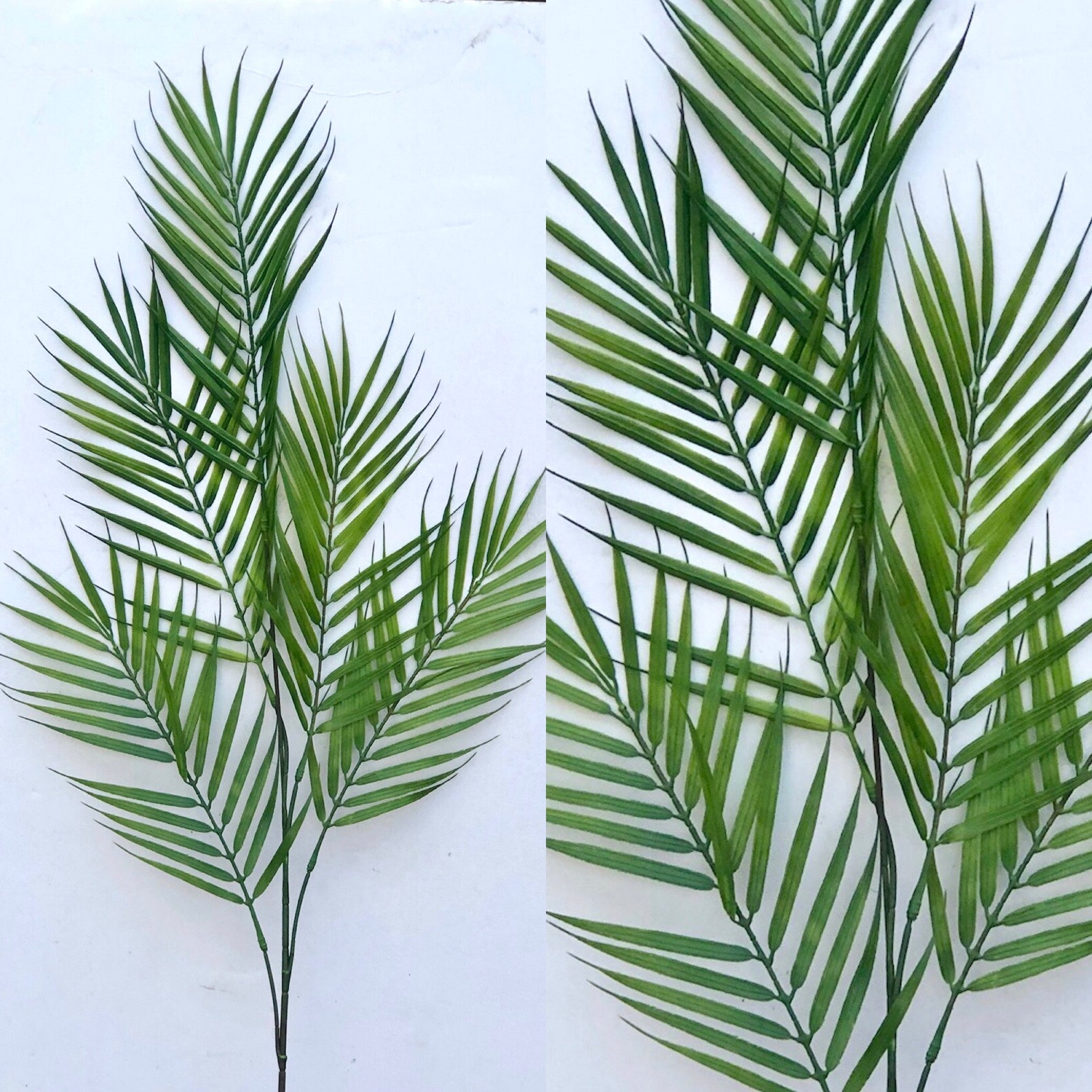 46 Tall Artificial Palm Leaf Stems Artificial Areca Palm Leaf Etsy