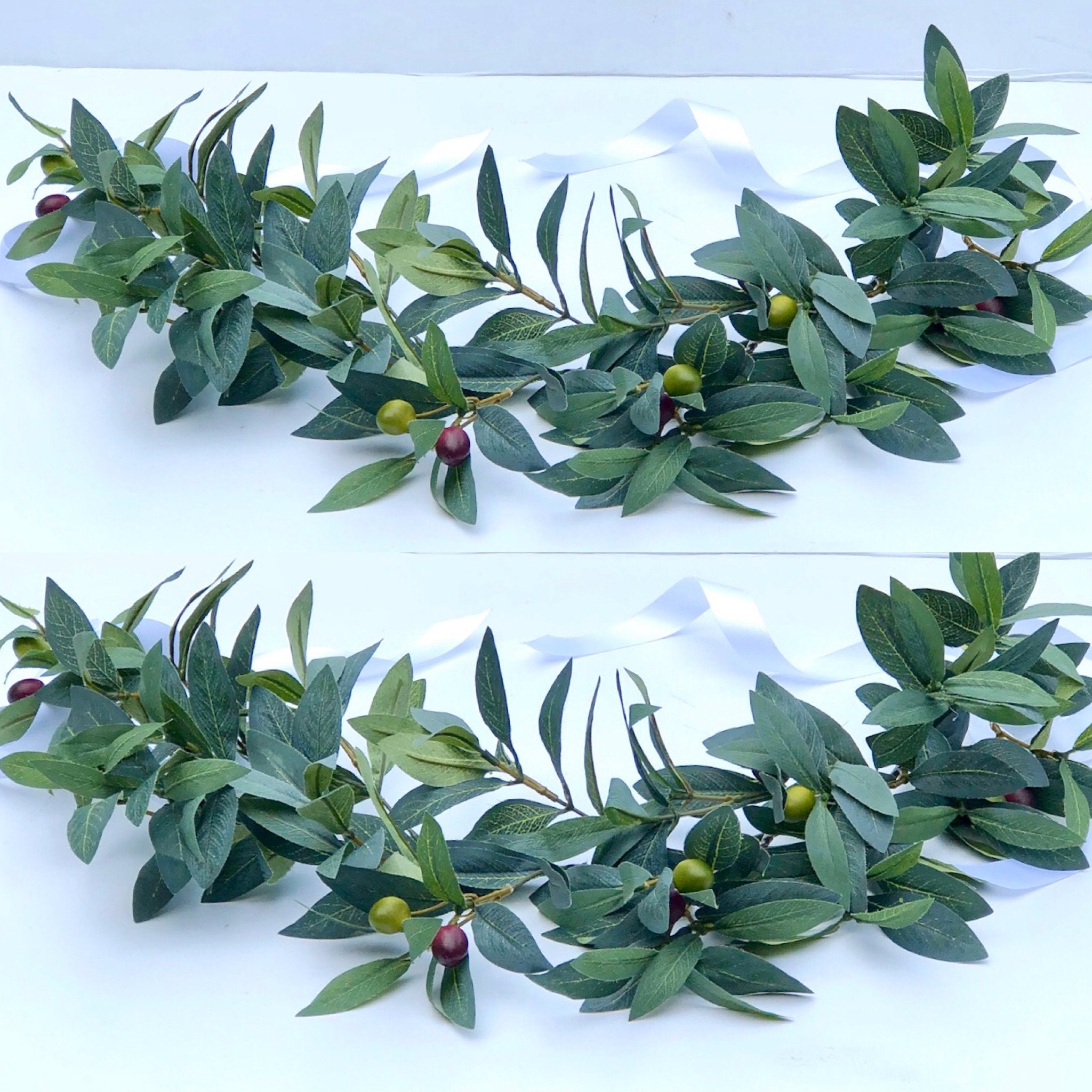 Set 2 Wedding Chair Garland Pew Decorations Eucalyptus Chair