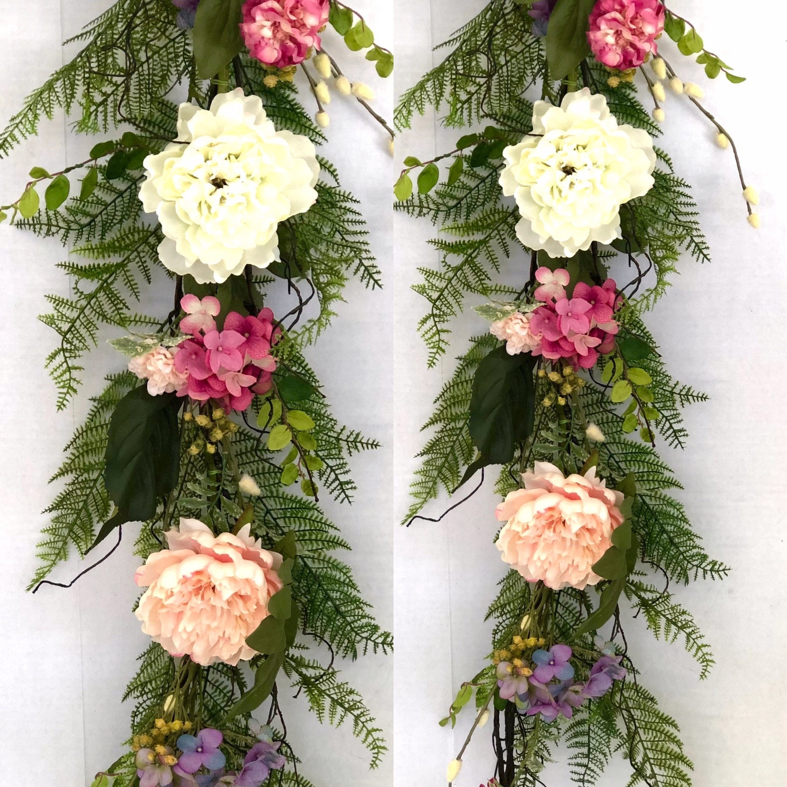 Spring Garland Flower Garland Easter centerpiece Peony garland Etsy