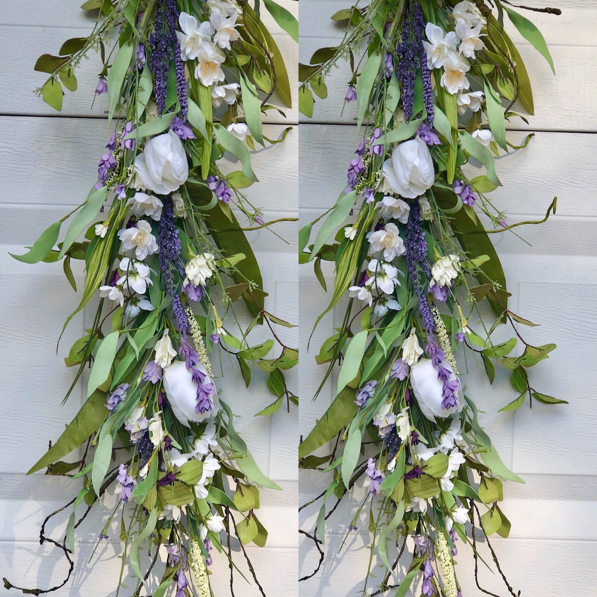 Spring Garland Spring Flower Garland Easter Table Etsy