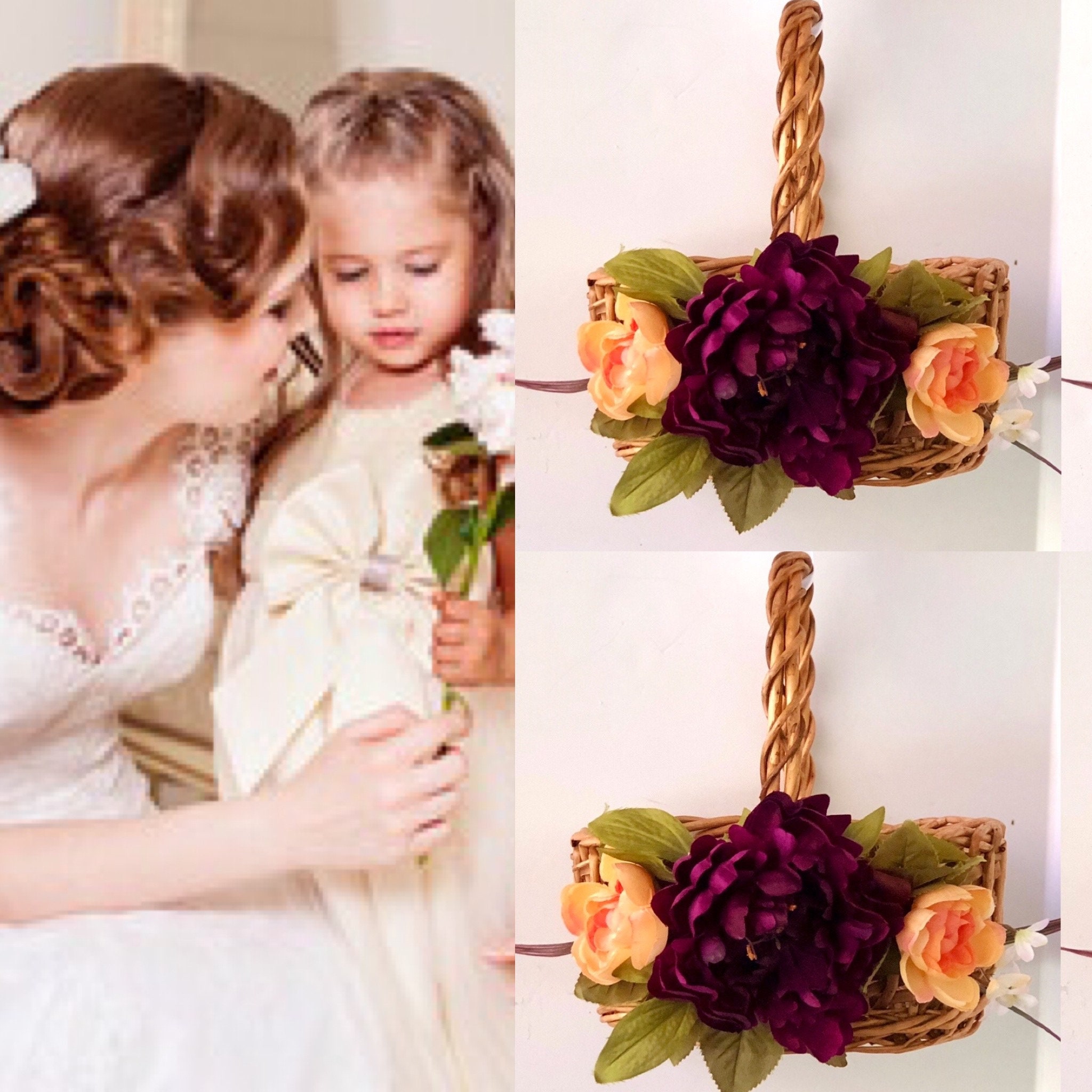 fall flower girl baskets