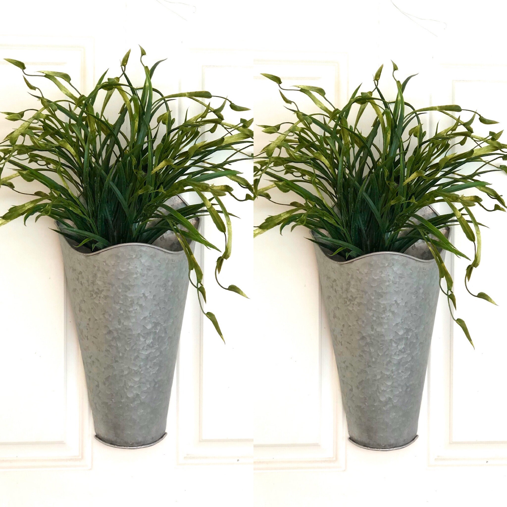 Wall sconce with greenery / Farmhouse Living Room Decor Etsy