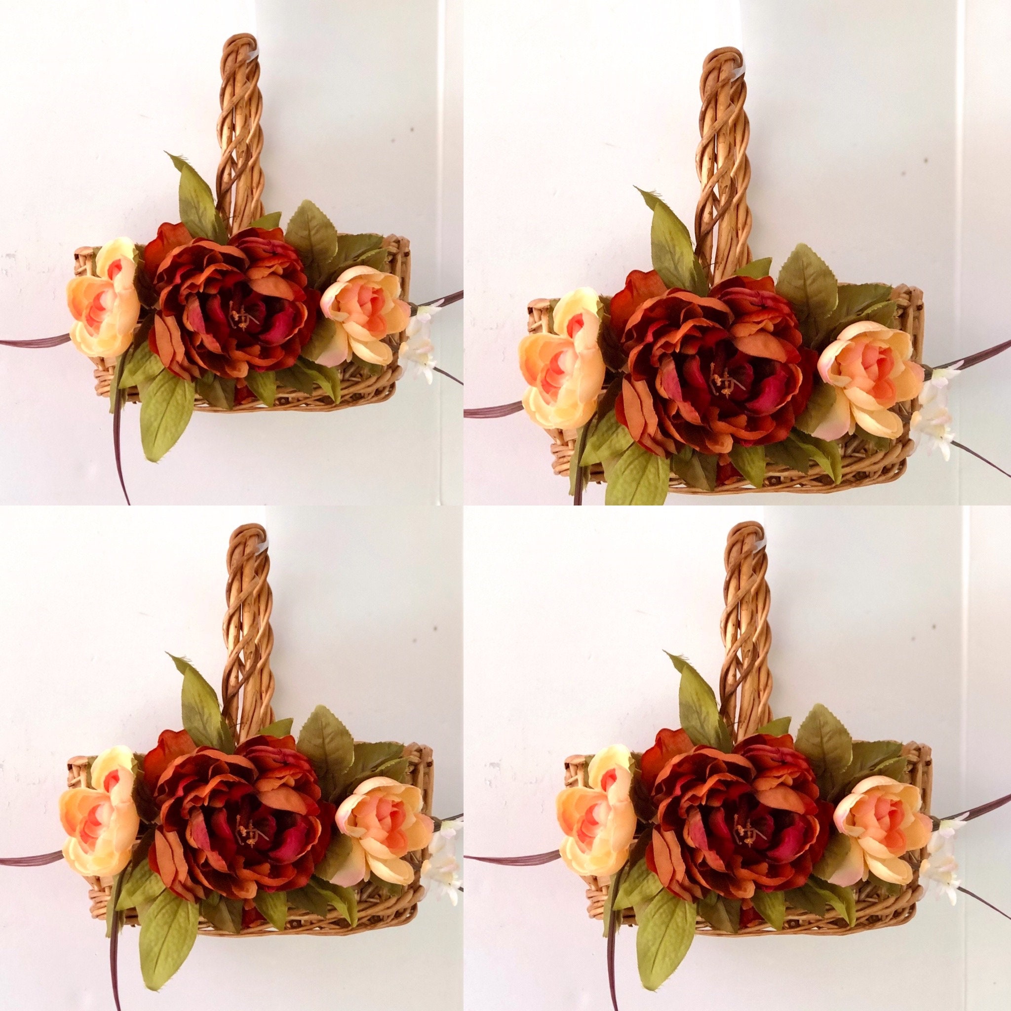 fall flower girl baskets