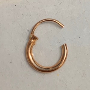Rose Gold Plated Sterling Silber Nasenring - UK Verkäufer