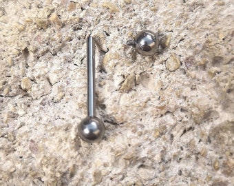 Basic 1.6mm Internally Threaded Titanium Barbell Suitable for Piercings UK Seller