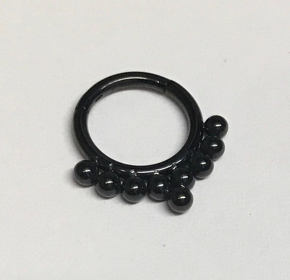 16 G sans couture à Charnières SEGMENT Clicker Anneau Hoop Ear Lèvre Nez Septum Piercing