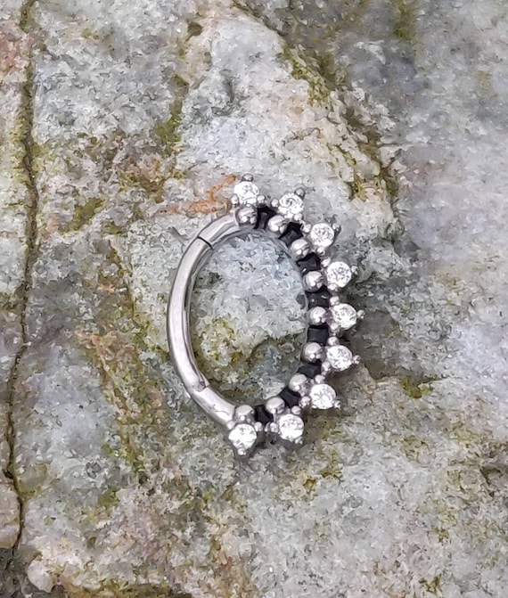 Clear daith best sale ring