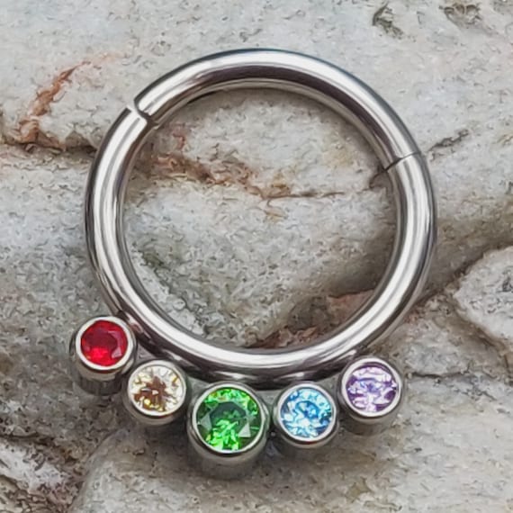 Piercing Clicker Con Stella Per Foro Al Rook - Foto 11