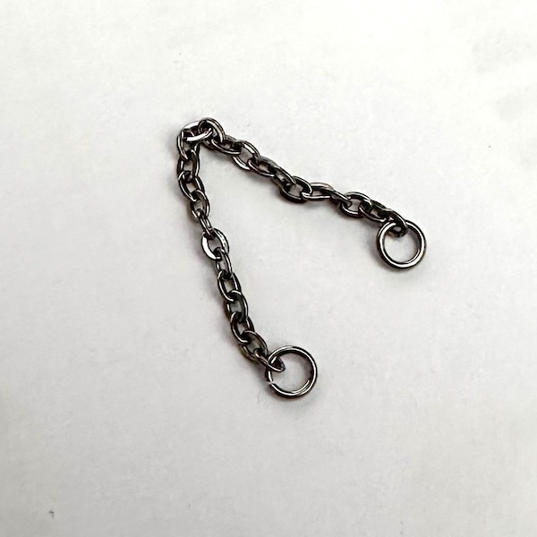 Titanium Piercing Connector Chain | For Linking Two Ear / Nostril Piercings | Implant Grade | UK Seller