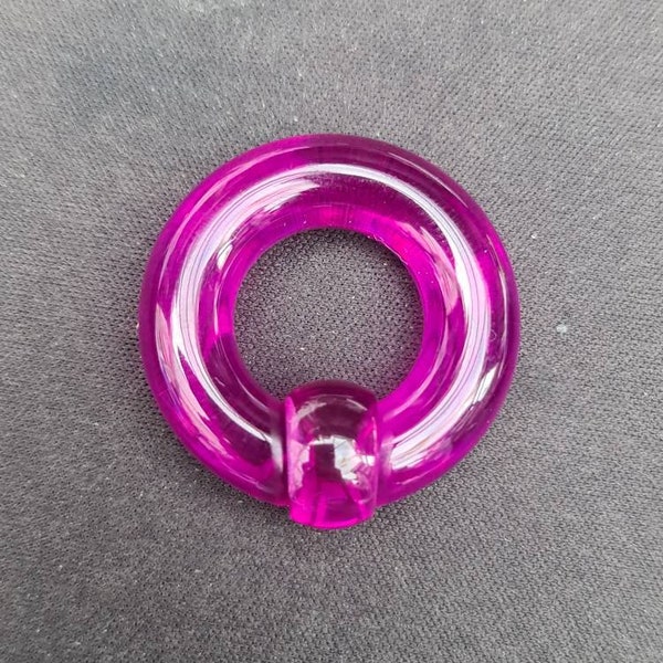 Purple Acrylic Heavy Gauge Ball Closure Ring - Single Piece - UK seller