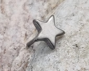 Threadless | Tiny Star | Implant Grade Titanium Piercing End Ball | Attachment ONLY | UK Seller | Push Pin Body Jewellery