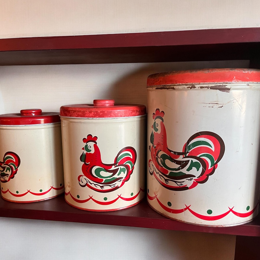 Vintage Decorative Storage Canister Set