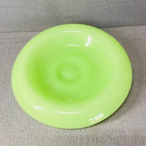 Vintage Fenton Jadeite Bowl - Rare Collectible Glass Fruit Serving Dish, Retro Kitchen Decor, Antique Glass Gift