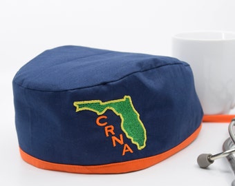 CRNA Florida Men's scrub hat