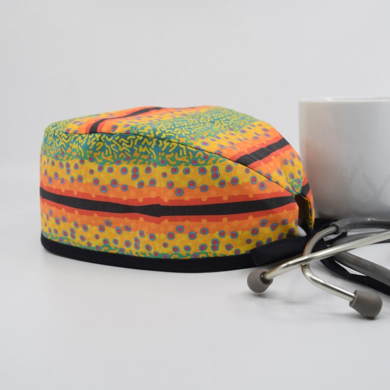 Men's Scrub Hat Brook Trout Pattern Spoonflower Fabric Etsy
