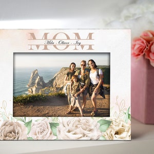 Mom Picture Frame - Custom Photo Frame Mothers Day Gift - Personalized Mom Birthday Gift - Mothers Day Picture Frame Shabby Chic photo frame