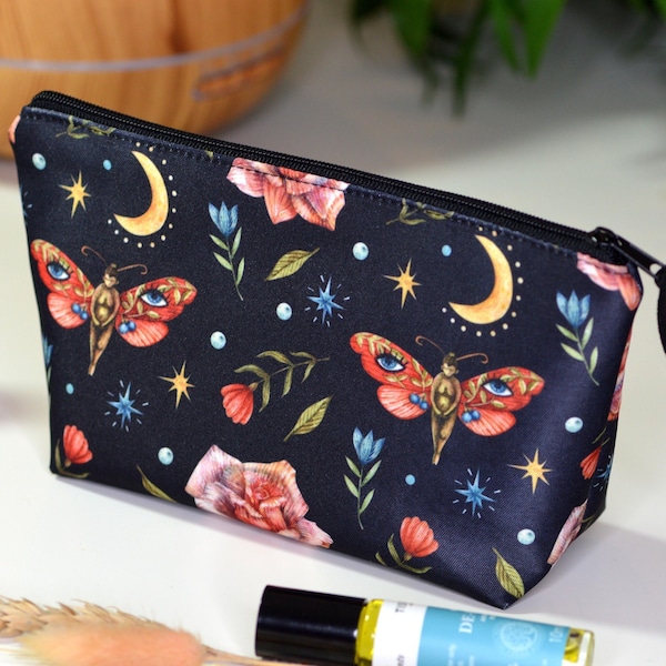 Celestial Essential Oil Holder for 8 Bottles - Essential Oil Bag - Essential Oil Storage - Essential Oil Pouch - Toiletry Bag - Cosmetic Bag