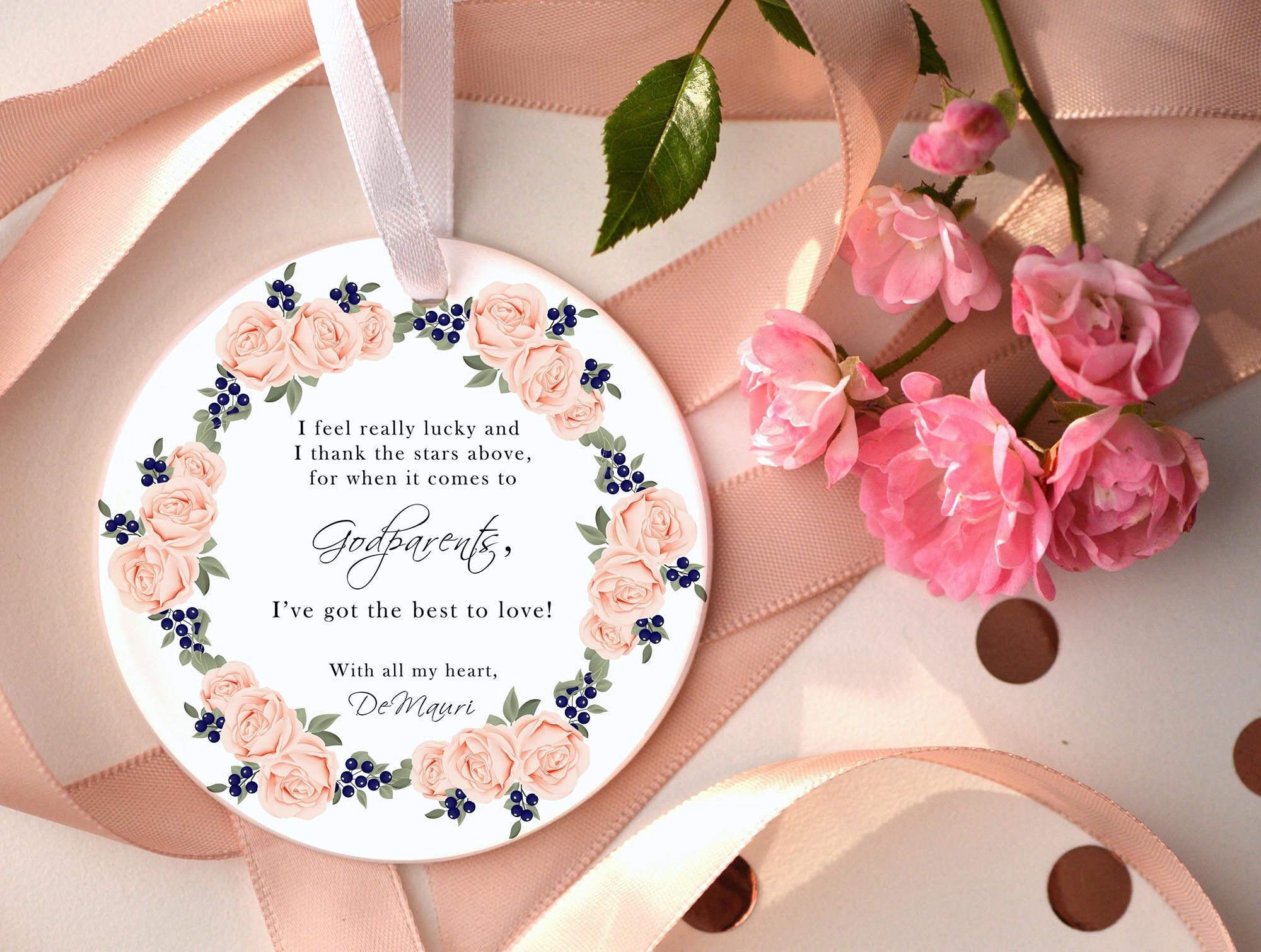 Thank you for being my Godparent gift personalized Best Etsy