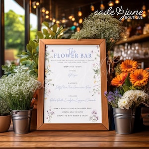 Anpassbares Flower Bar Schild
