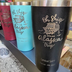 Alaskan Cruise Custom Tumbler 2025