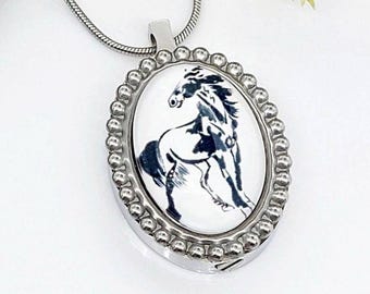 Horse Urn Necklace for Ashes | Urn Jewelry for Women | Cremation  Jewelry Pendants | Horse Memorial Keepsake Gifts | Ashes Jewelry
