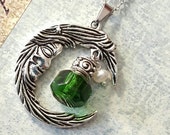 Crescent Moon Urn Pendant Moon Urn Necklace Keepsake Memorial Jewelry Urn Jewellery Celestial Moon Necklace Cremation Jewelry