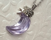 Glass Crescent Moon Urn Pendant Memorial Jewelry Cremation Jewelry Moon Urn Ash Celestial Moon Urn Necklace Ctemation Jewellery