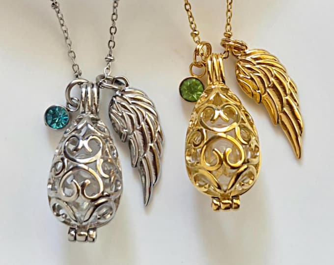 Teardrop Cremation Jewelry Locket | Memorial Urn Jewelry for Ashes, Glass Keepsake Ash Pendant, Condolence Gifts