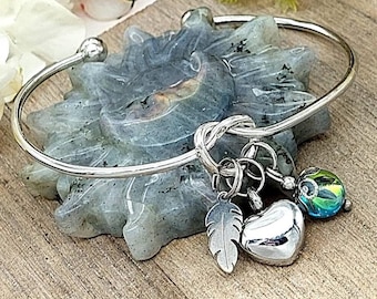 Infinity Knot Cremation Urn Bracelet | Cremation Jewelry | Bracelet for Ashes | Feather Urn Jewelry for Ash | Ash Holder | Ashes Bracelet