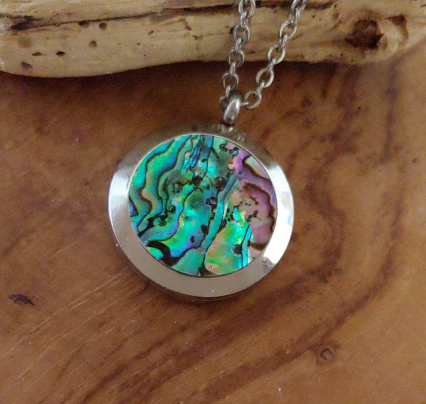 Etsy Lockets Abalone Shell Keepsake Locket Glass Hair Locket Urn