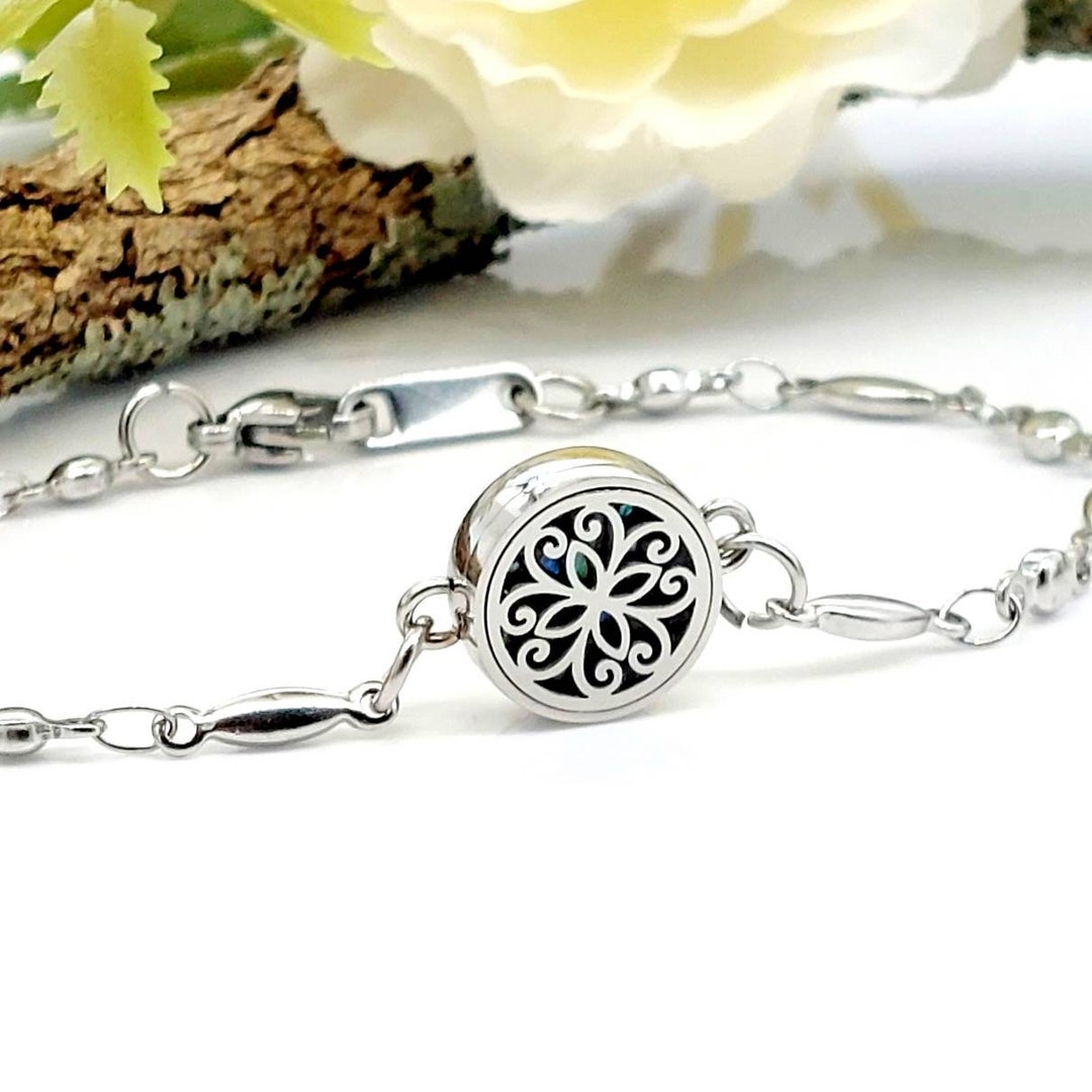 Mini Cremation Jewelry Bracelet for Ashes Tiny Urn Locket Minimalist