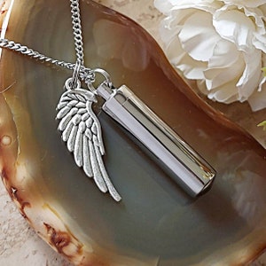 Ash Holder Urn Necklace | Unisex Urn Jewelry | Cremation Jewelry for Men | Urn Pendant | Cremate Ashes Necklace | Memorial Sympathy Gift