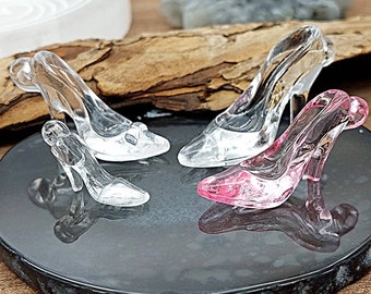 Slipper Charm High Heel Charm | Clear Acrylic Shoe Charm | Pink Shoe